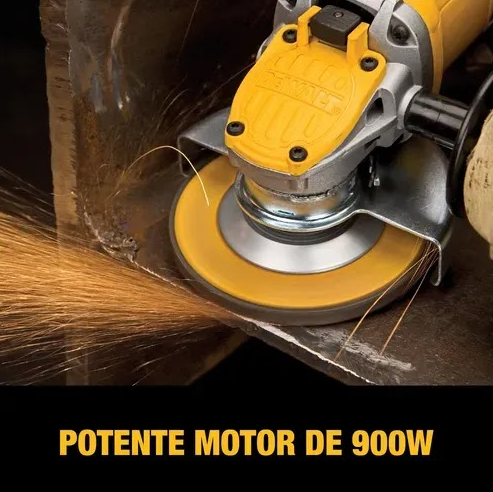 Minisemeriladora Dewalt De 4 1/2 900 W Modelo: Dwe4120-b3 Amarillo 50 Hz/60 Hz