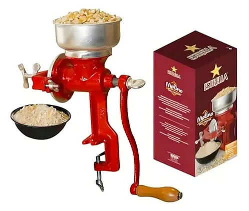 Molino Manual Para Granos / Estrella Rojo Rojo